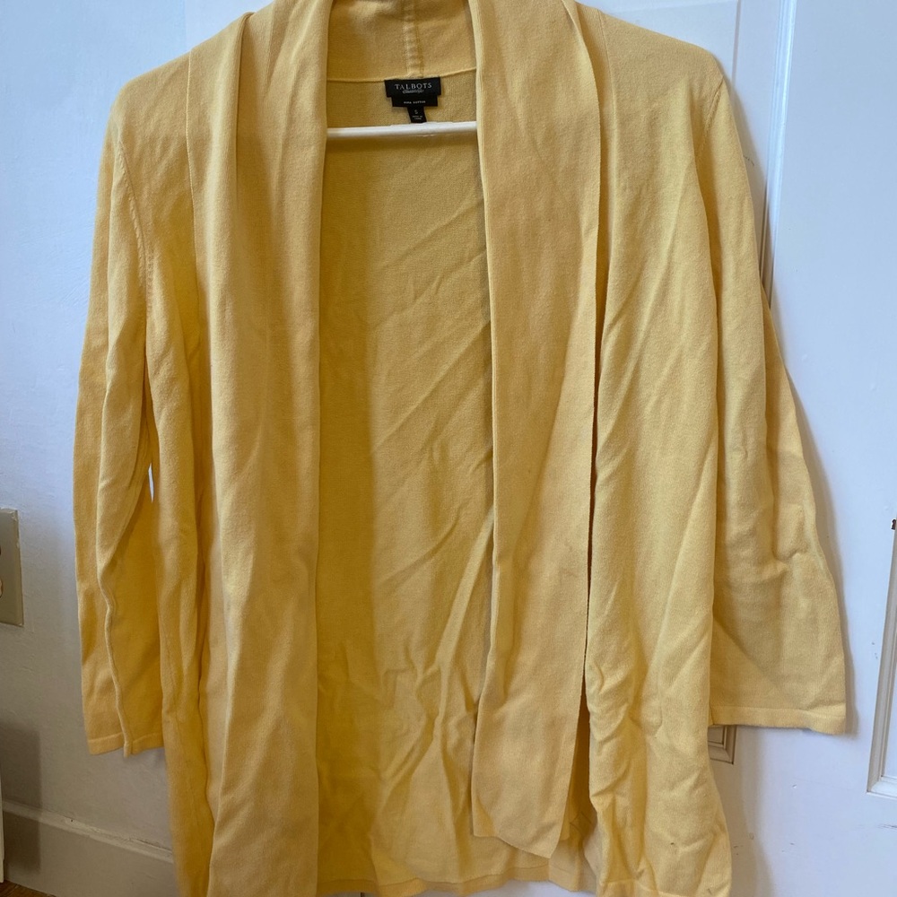 3 for $15!! Talbots yellow sweater cardigan